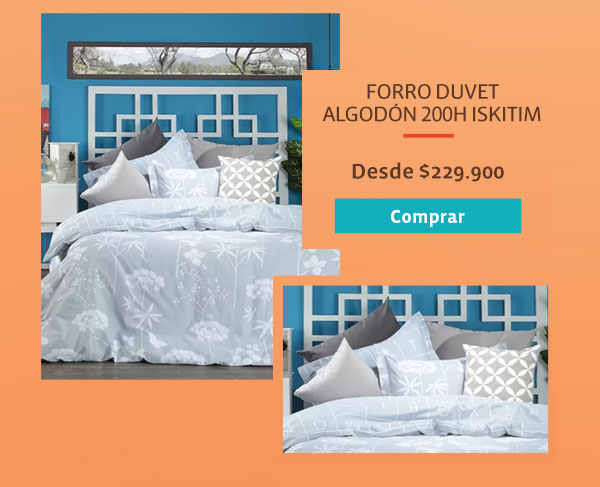 FORRO DUVET ALGODÓN 200H ISKITIM DESDE $229.900