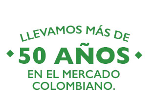 LLEVAMOS MÁS DE -50 AÑOS- EN EL MERCADO COLOMBIANO