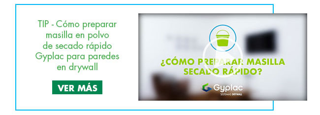 TIP - Cómo preparar masilla en polvo de secado rápido Gyplac para paredes en drywall