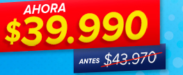 AHORA $39.990 ANTES $43.970