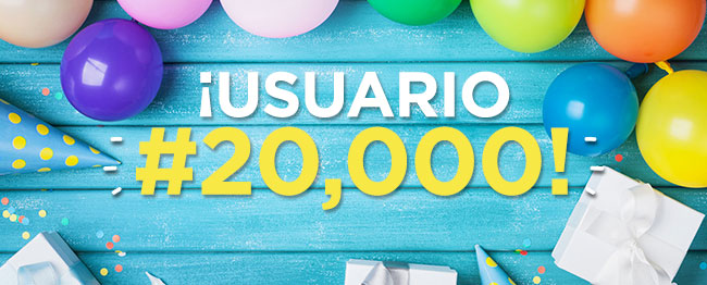 ¡USUARIO #20,000!