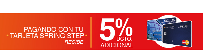 PAGANDO CON TU TARJETA STRING STEP - RECIBE - 5% DCTO. ADICIONAL