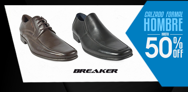 BREAKER CALZADO FORMAL HOMBRE HASTA 50% OFF