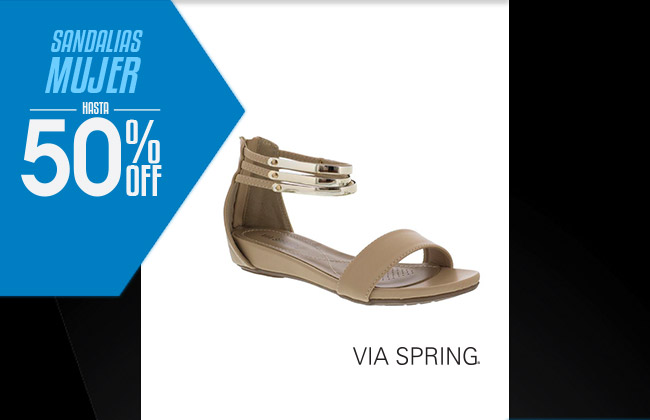 SANDALIAS MUJER HASTA 50%OFF - VIA SPRING -