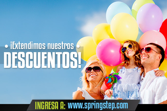 ¡Extendimos nuestros DESCUENTOS! - INGRESA A: www.springstep.com -