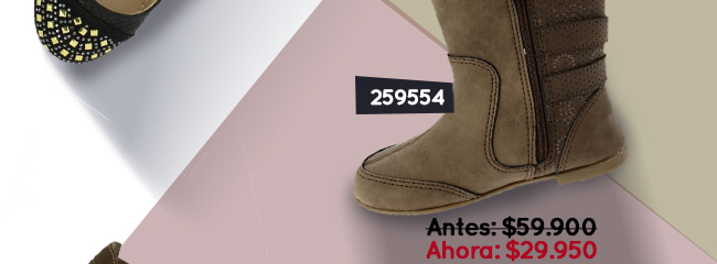 259554 
    Antes: $59.900 
    Ahora: $29.950