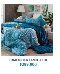 COMFORTER TAMIL AZUL $299.900