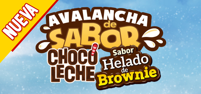 AVALANCHA DEL SABOR CHOCOLECHE Sabor Helado de Brownie