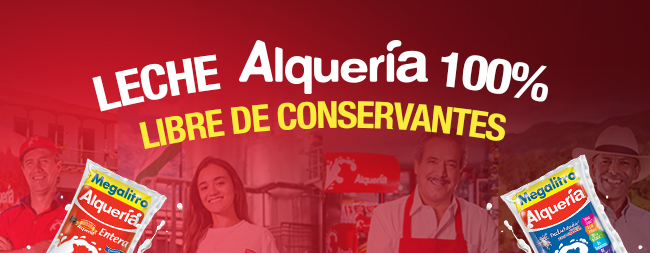 Leche Alquería 100% libre de conservantes