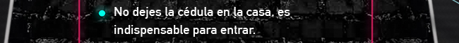 No dejes la cédula en la casa, es indispensable para entrar.