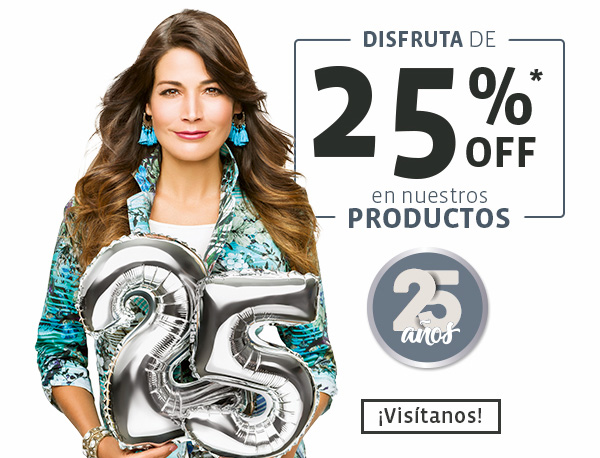 Disfruta de 25% en nuestros productos - ¡Visítanos!