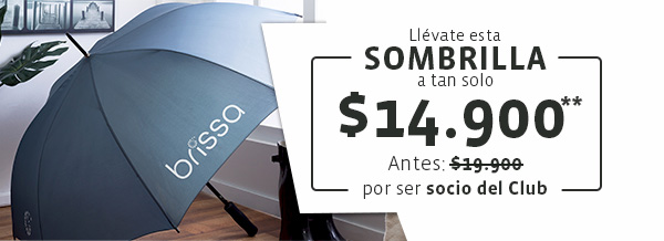 Llévate está sombrilla a tan solo $14.900** Antes: $19.900