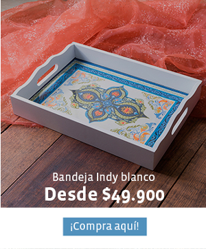 Bandeja Indy blanco - Desde $49.900 - Compra aquí