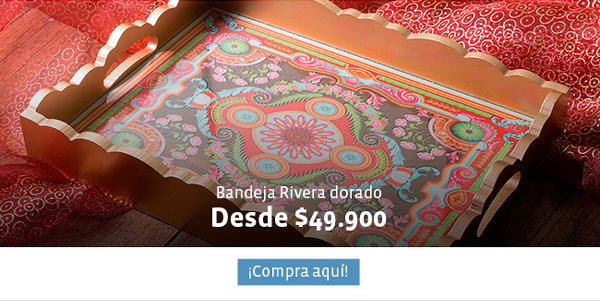 Bandeja Rivera dorado - Desde $49.900 - Compra aquí