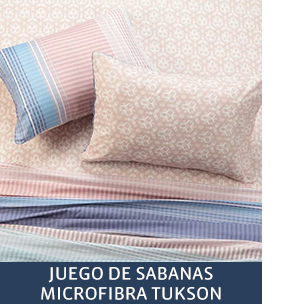 JUEGO DE SABANAS MICROFIBRA TUKSON