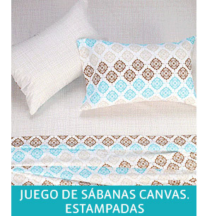 JUEGO DE SBANAS CANVAS. ESTAMPADAS